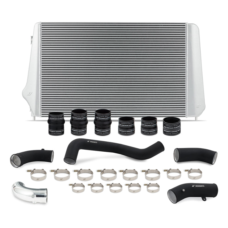 Mishimoto 17-19 GM L5P Duramax Intercooler Kit - Silver with WBK Pipes for Chevrolet and GMC HD Trucks