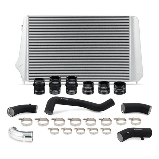 Mishimoto 17-19 GM L5P Duramax Intercooler Kit - Silver with WBK Pipes for Chevrolet and GMC HD Trucks