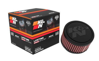 K&N Engineering Universal Clamp-On Air Filter - 2.25-inch Flange ID, 3.5-inch Outer Diameter, 2-inch Height