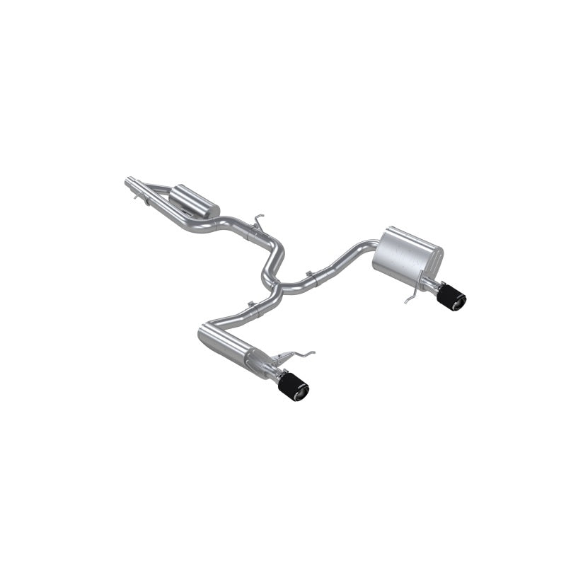 MBRP Armor Pro Series Cat-Back Exhaust System for 2017-2019 VW Golf SportWagen & Alltrack 1.8T - T304 Stainless Steel with Carbon Fiber Tips
