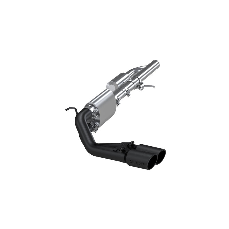 MBRP Armor BLK Series 3-inch Cat Back Exhaust System for Chevy Silverado 1500 2009-2012 with Black Finish