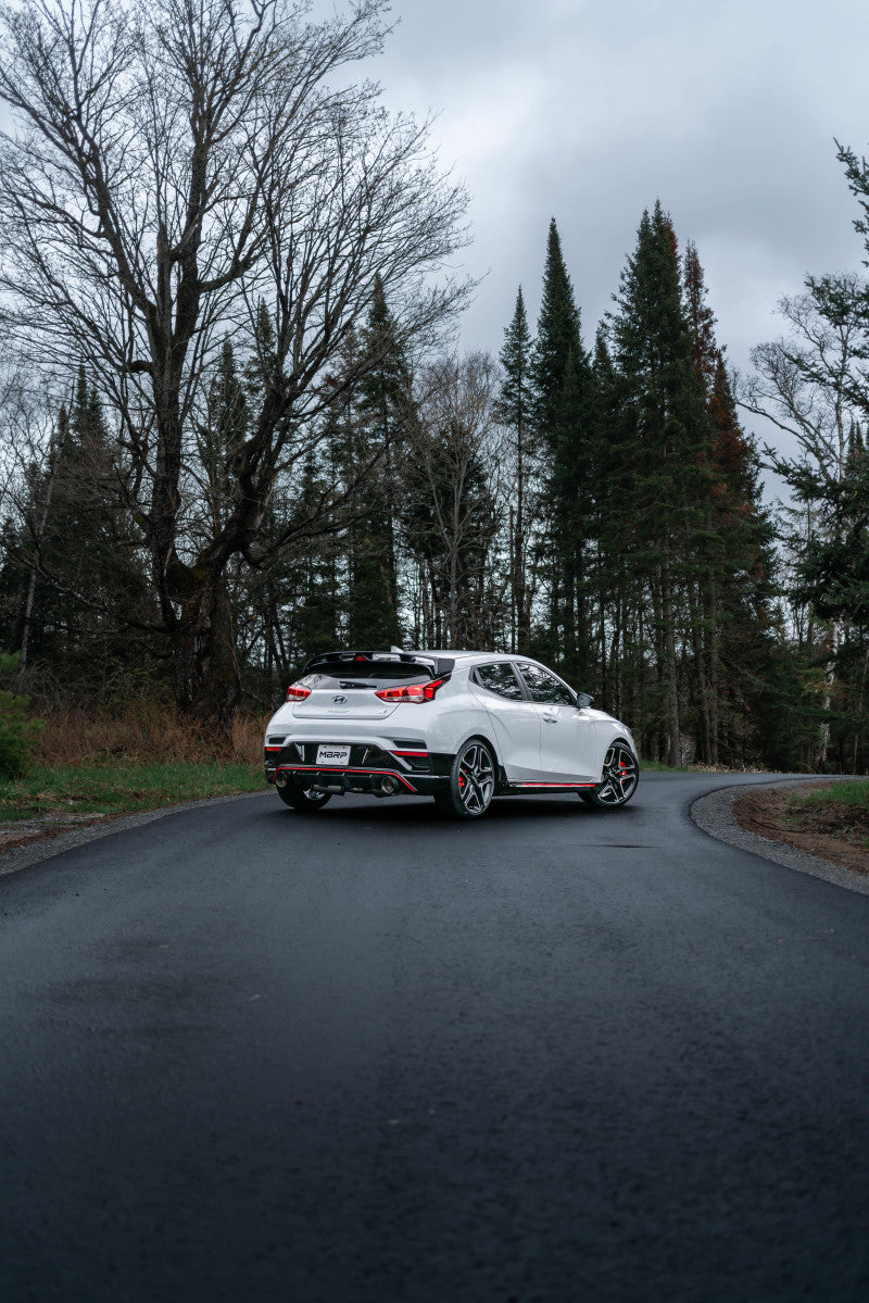 MBRP Armor Pro Series 2019+ Hyundai Veloster N 2.0L Turbo Cat Back Exhaust System with T304 Stainless Steel and Carbon Fiber Tips