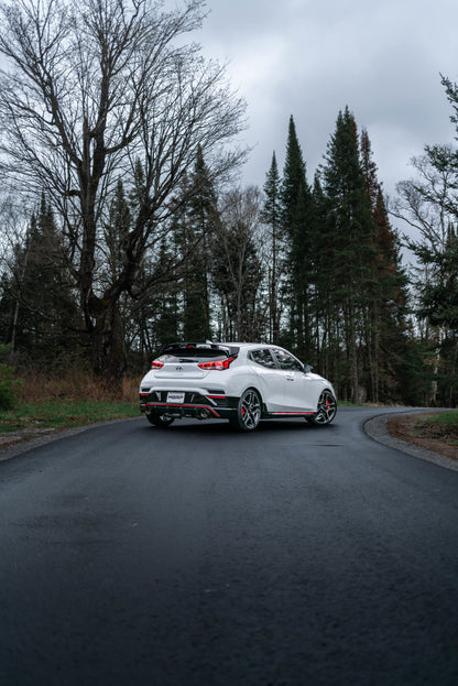 MBRP Armor Pro Series 2019+ Hyundai Veloster N 2.0L Turbo Cat Back Exhaust System with T304 Stainless Steel and Carbon Fiber Tips