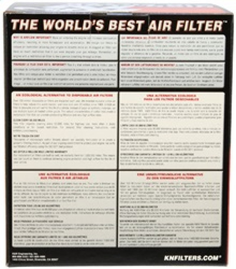 K&N Engineering Universal Rubber Air Filter - Round Tapered, 2.5-inch Flange ID, 6-inch Base OD, 5-inch Top OD, 5-inch Height (Part Number RU-5174)
