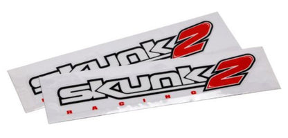 Skunk2 Racing 12-inch Decal Set with Classic Logo - Pack of 2