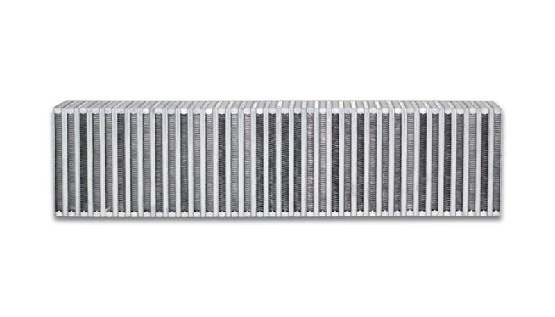 Vibrant Vertical Flow Air to Air Intercooler Core 27in. W x 6in. H - Bar and Plate Construction for High-Performance Applications