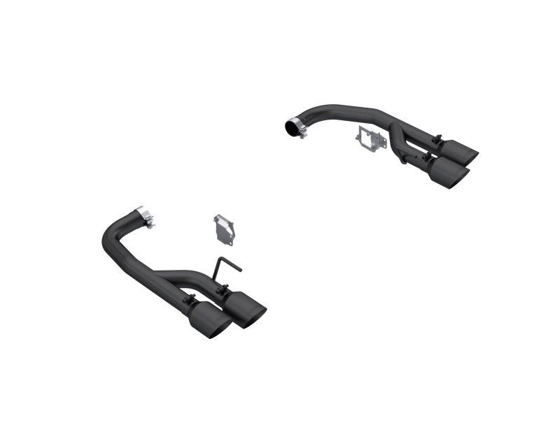 MBRP Armor BLK Series Dual Rear Axle Exhaust System for 2024-2025 Ford Mustang GT with Black Tips