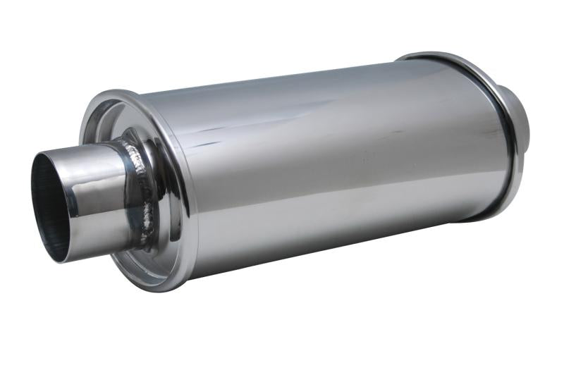 Vibrant Ultra Quiet Resonator with 2.25-inch Inlet and Outlet - 14-inch Overall Length