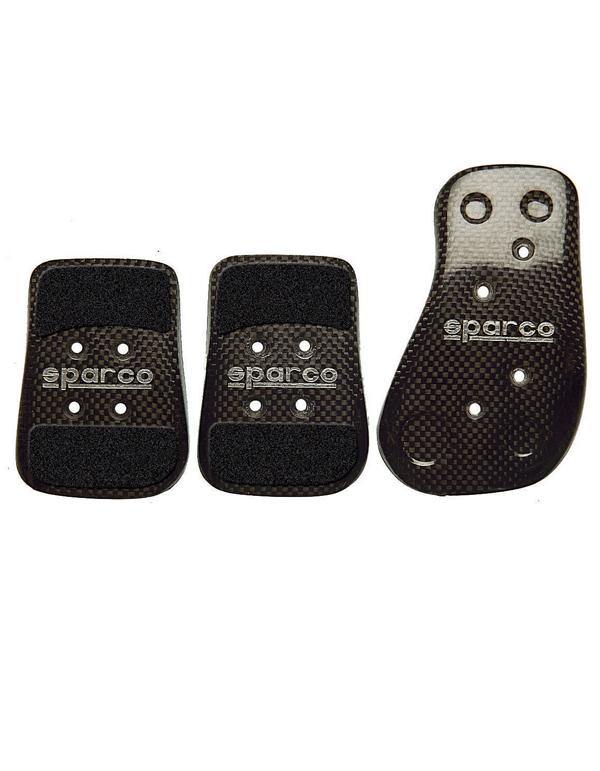 Sparco Carbon Fiber Pedal Kit Part #03783L for Automotive Performance and Style