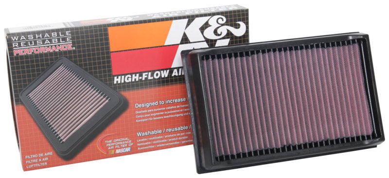 K&N Engineering 33-5084 High-Flow Replacement Panel Air Filter for 2019-2020 Volkswagen Jetta and Golf Models