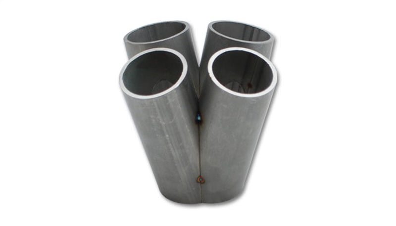 Vibrant 4 into 1 Stainless Steel Turbo Manifold Merge Collector for T4 Flange, 48mm Pipe OD, 4.75-inch Tall