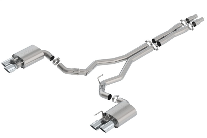 Borla ATAK Cat-Back Exhaust System for 2018-2023 Ford Mustang GT with Valves - 3 Inch Diameter