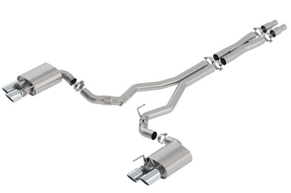 Borla ATAK Cat-Back Exhaust System for 2018-2023 Ford Mustang GT with Valves - 3 Inch Diameter
