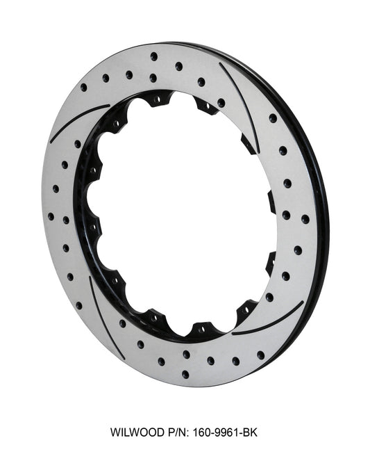 Wilwood SRP48 Performance Drilled and Slotted Rotor for Enhanced Braking | Part Number 160-9961-BK