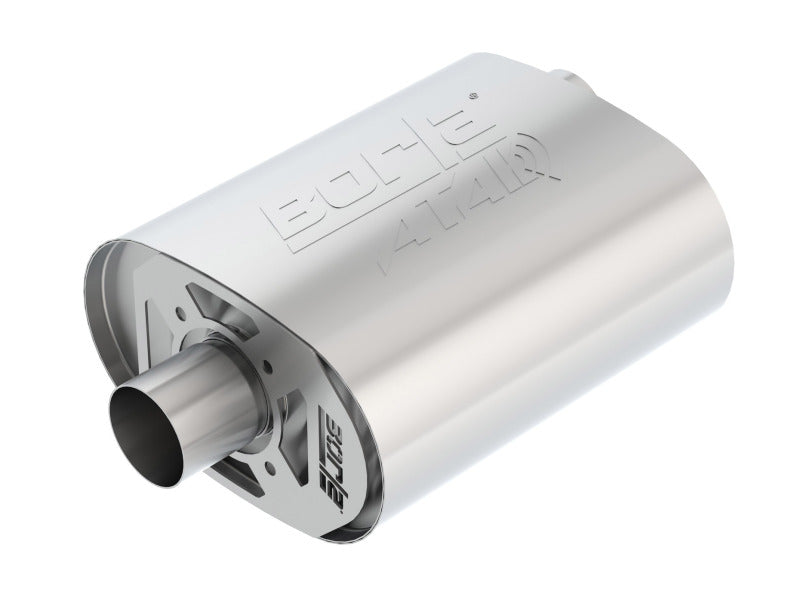 Borla CrateMuffler Ford 5.0L Coyote ATAK 2.5-inch Offset/Center Exhaust Muffler Part #400856
