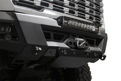 Addictive Desert Designs Phantom Front Bumper with Winch for 2024-2025 GMC Sierra 2500/3500 HD - Hammer Black