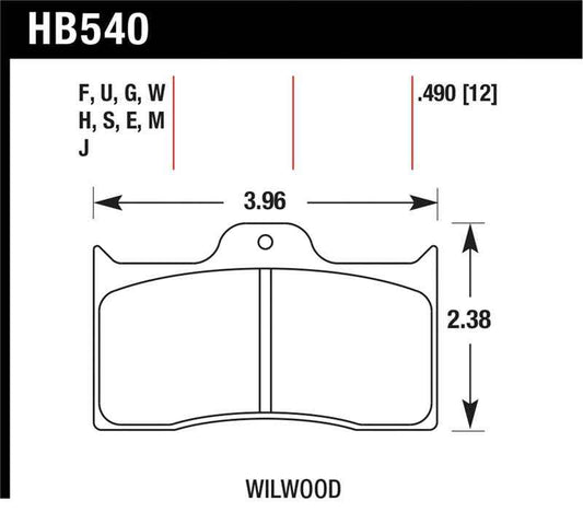 Hawk Wilwood DTC-60 Brake Pads