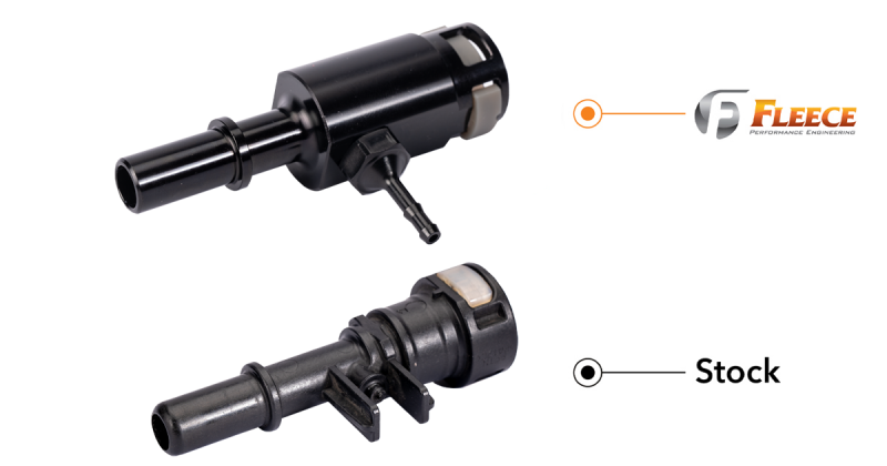 Fleece Performance 2011-2016 Ford F250-F650 6.7L Powerstroke Injector Return Line Repair Fitting