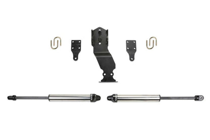 Fabtech 19-20 Ford F450/F550 4WD Dual Steering Stabilizer System with 2.25-inch Shocks