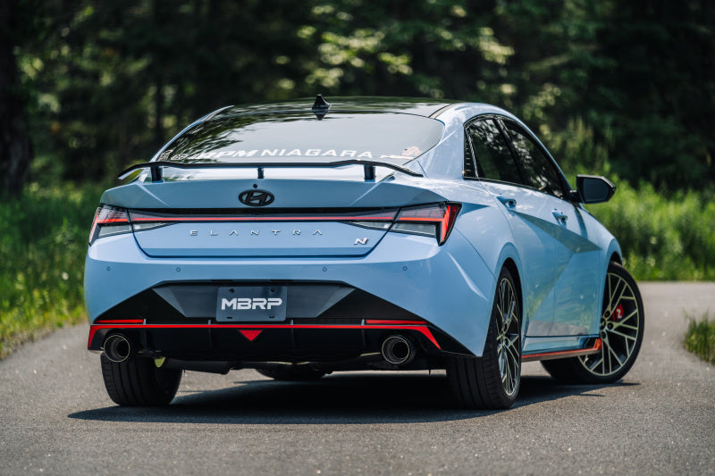 MBRP Armor Pro Series Cat Back Exhaust System for Hyundai Elantra N 2022-2023 with 5-inch Carbon Fiber Tips