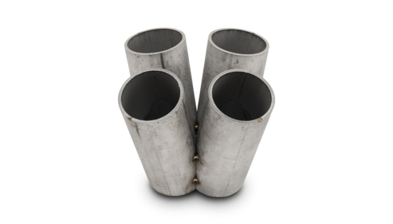 Vibrant 4 into 1 Stainless Steel Turbo Manifold Merge Collector for T4 Flange, 48mm Pipe OD, 4.75-inch Tall