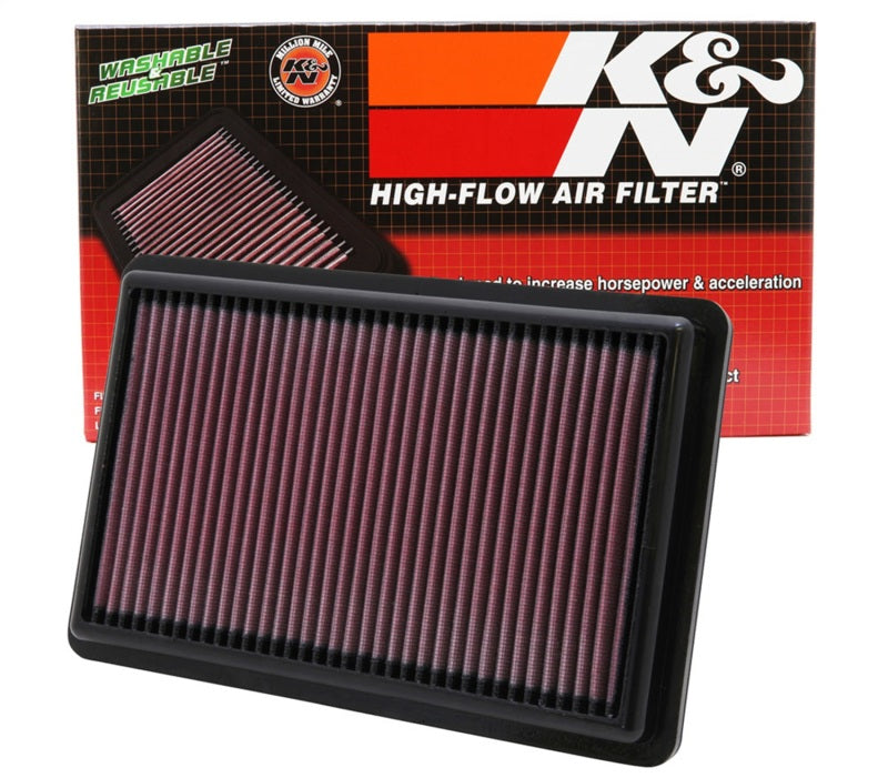 K&N Engineering 33-2454 High-Flow Reusable Air Filter for 2010-2014 Acura MDX and ZDX 3.7L