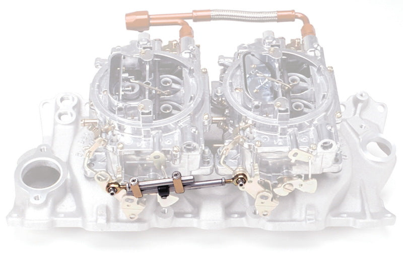 Edelbrock Part Number 7094 Hi-Tech Dual-Quad Progressive Linkage Kit for Automotive Engines