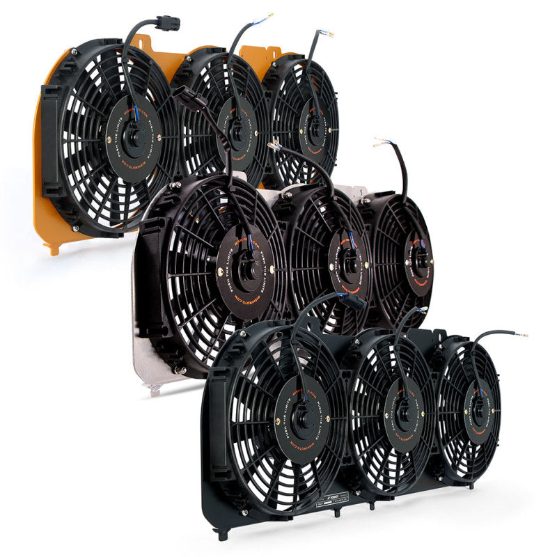 Mishimoto 89-01 Jeep Cherokee XJ 4.0L Performance Aluminum Fan Shroud with High-Flow Electric Fans