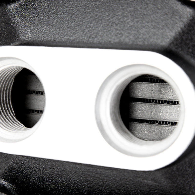 Mishimoto Universal Air-to-Water Intercooler Dual Pass - Opposite Side Inlet/Outlet for Up to 1500 HP