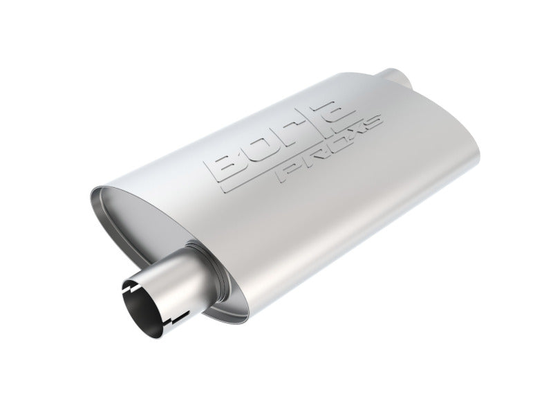 Borla Pro-XS Oval 2.25-Inch Offset Notched Muffler with Reversible Design