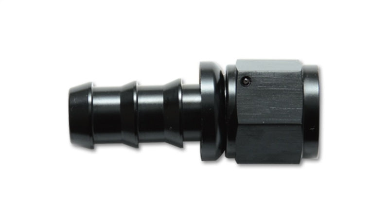 Vibrant -12AN Push-On Straight Hose End Fitting in Aluminum