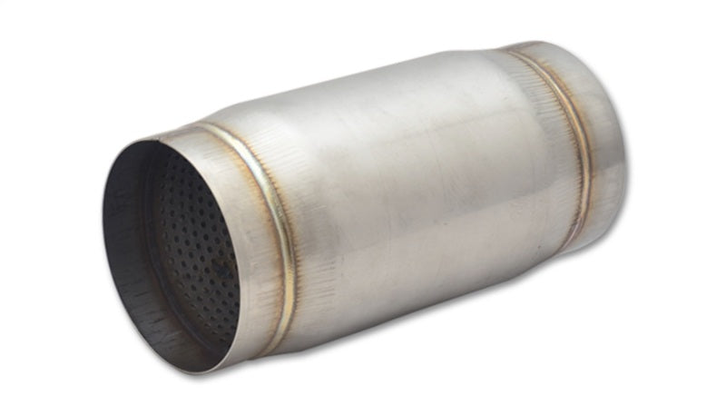 Vibrant Performance Stainless Steel Race Muffler - 4 Inch Inlet/Outlet, 9 Inch Length