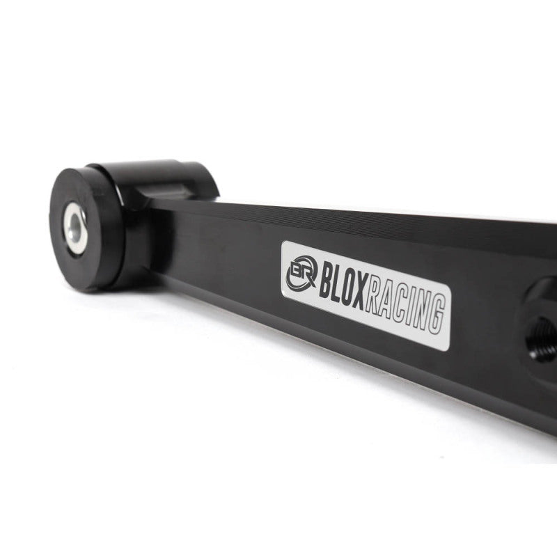 BLOX Racing V2 Billet Rear Lower Control Arms with Poly Bushings for 1996-2000 Honda Civic - Black
