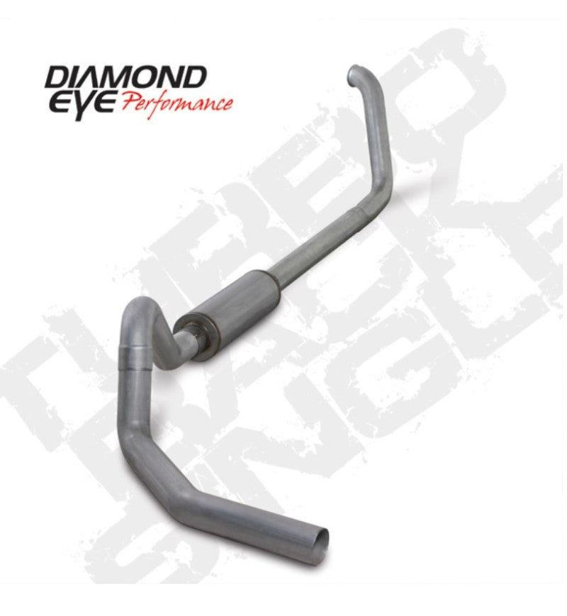 Diamond Eye Performance 4-inch Turbo Back Single Exhaust Kit for 2000-2003 Ford 7.3L F-250/F-350 with Aluminum Tip (Part Number: K4327A)
