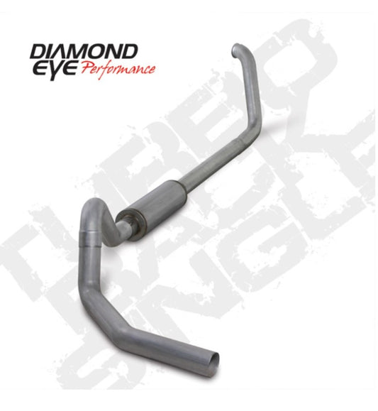 Diamond Eye Performance 4-inch Turbo Back Single Exhaust Kit for 2000-2003 Ford 7.3L F-250/F-350 with Aluminum Tip (Part Number: K4327A)
