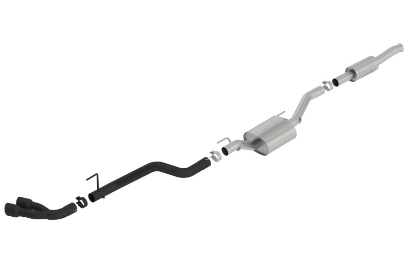 Borla ATAK Cat-Back Exhaust System for Jeep Gladiator 3.6L V6 with Black Tips - Part #140813CB