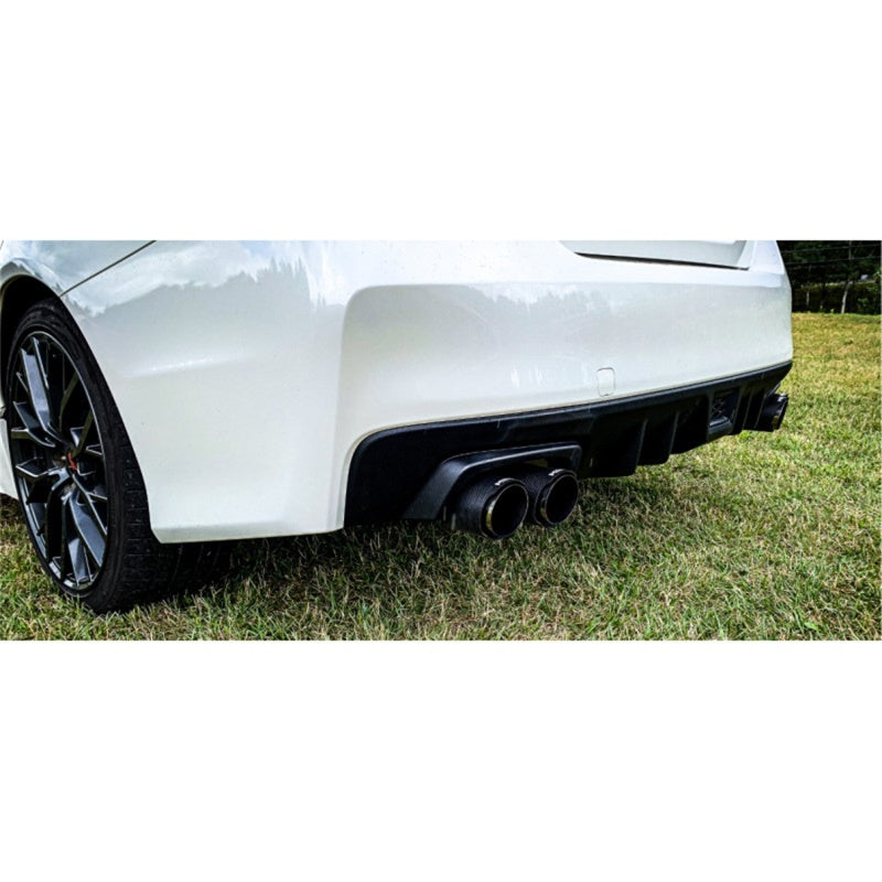 MBRP Armor Pro Series Dual Split Rear Exit Exhaust System for Subaru WRX & STI – T304 Stainless Steel with Carbon Fiber Tips