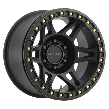 Method MR106 Beadlock 17x9 Wheel with -44mm Offset and 6x5.5 Bolt Pattern in Matte Black