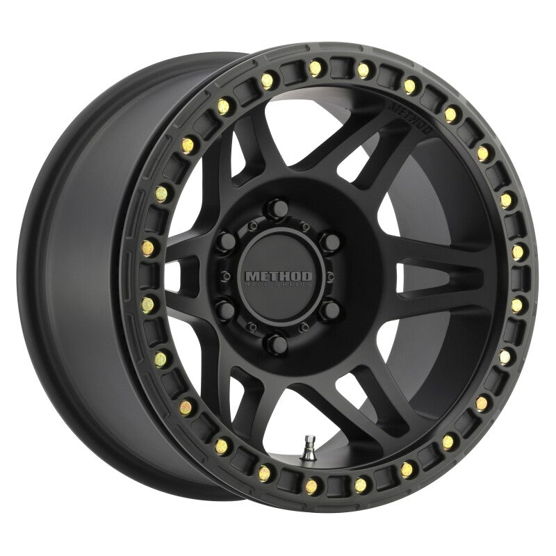 Method Wheels MR106 Beadlock 17x9 Inches -44mm Offset, 5x5 Bolt Pattern, Matte Black Finish