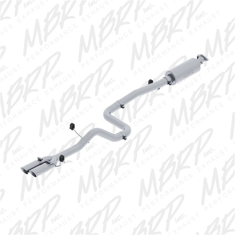 MBRP Armor Plus Series Cat Back Exhaust System for Ford Fiesta ST 2014-2019 with 3.5 Inch Dual Outlet Tips