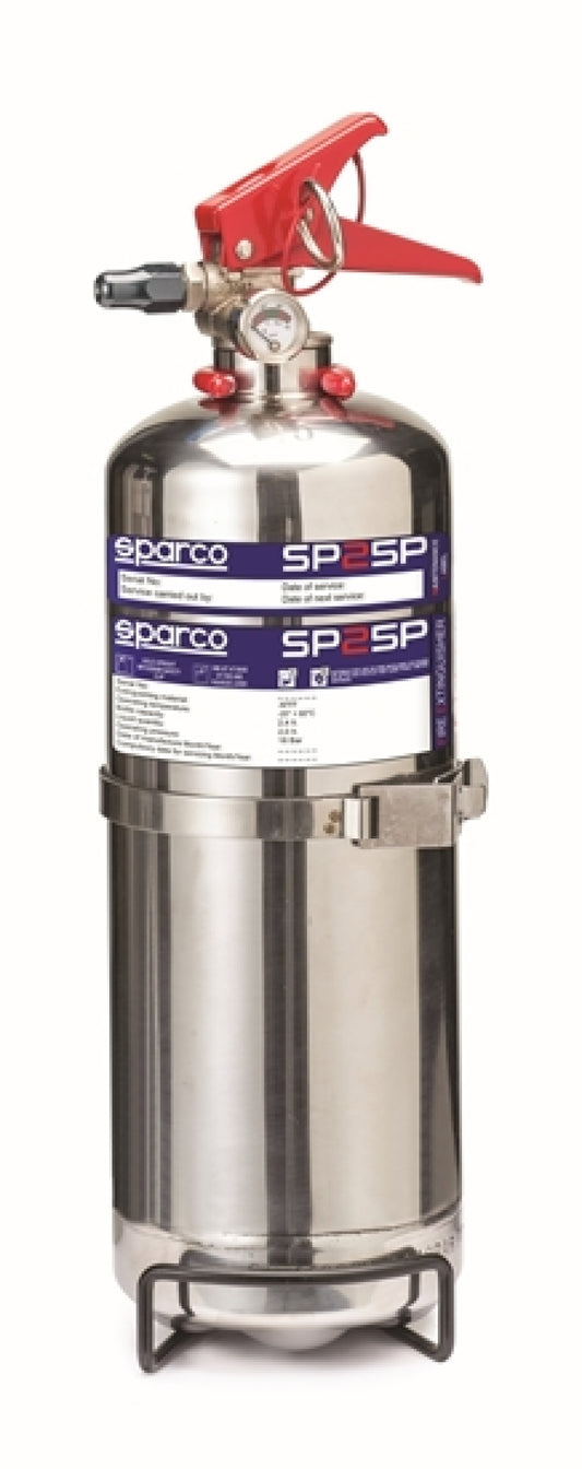 Sparco 2 Liter Handheld Steel AFFF Fire Extinguisher - Automotive Grade