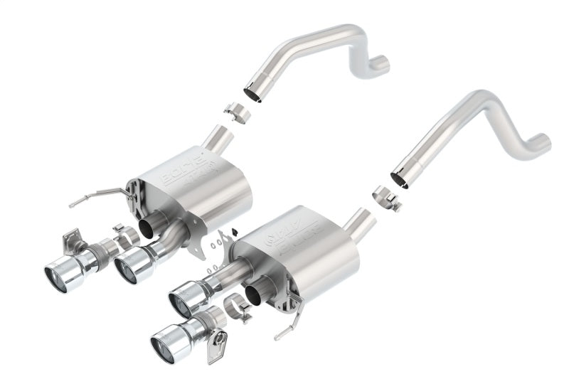 Borla ATAK Axle-Back Exhaust System for 2015-2019 Chevrolet Corvette C7 Z06 & Grand Sport with NPP Valves