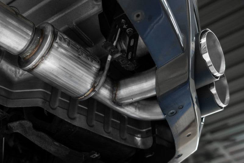 MBRP Armor Pro Series 3.5-inch Stainless Steel Cat-Back Exhaust System for Nissan GT-R (2009-2023) with Quad Carbon Fiber Tips
