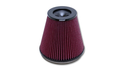 Vibrant The Classic Performance Aluminum Bellmouth Air Filter for Velocity Stacks – 5 inch Cone OD, 7 inch Height, 7 inch Flange ID