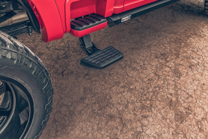 AMP Research BedStep2 for 2023 Ford F-250/F-350 Super Duty Passenger Side | Retractable Side Step with Stainless Steel Pivot Pins