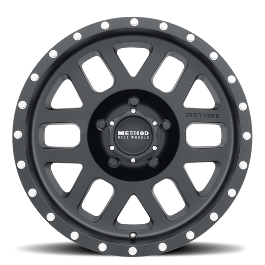 Method MR306 Mesh 17x8.5 Inch Matte Black Wheel with 5x4.5 Bolt Pattern and 83mm Center Bore