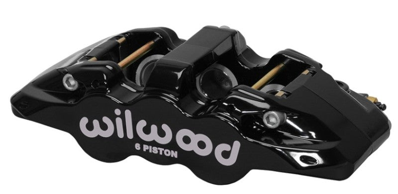 Wilwood Aero6 Forged Six Piston Caliper – Black, Part Number 120-13293-BK