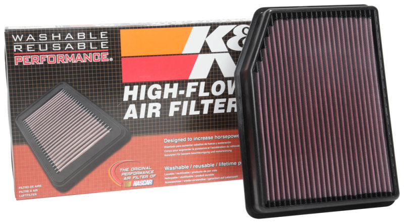 K&N Engineering 33-5083 High-Flow Reusable Air Filter for 2019 Chevrolet Silverado 1500 V8-5.3L