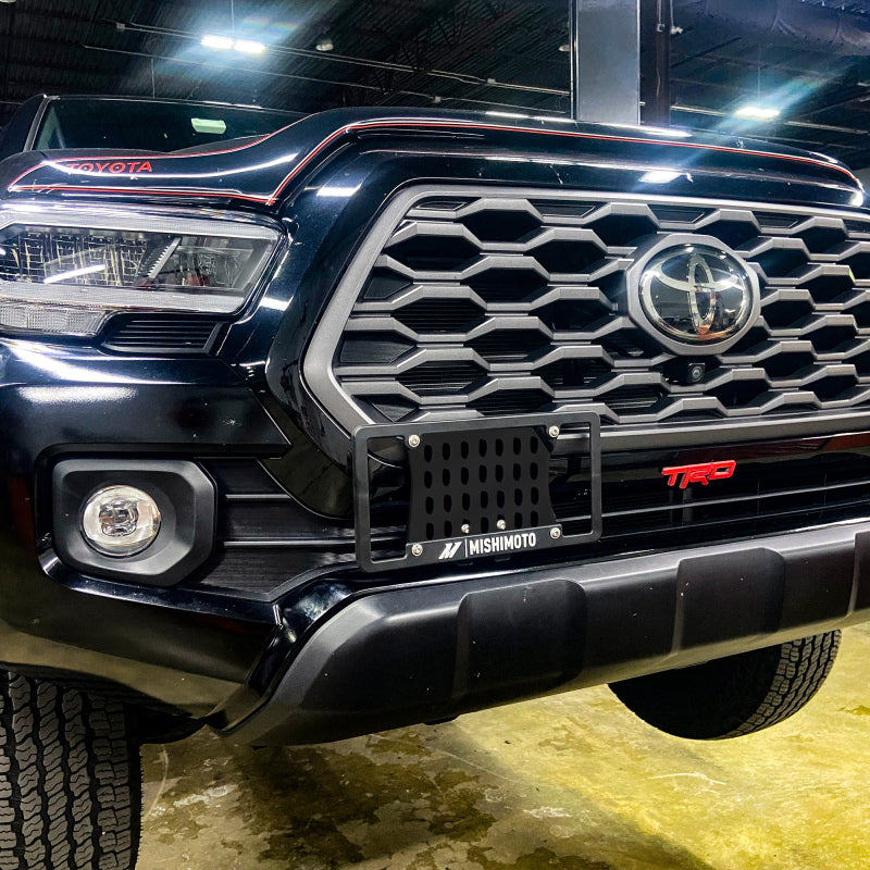 Mishimoto 2016-2023 Toyota Tacoma License Plate Relocation Kit – Enhance Airflow and Accessory Compatibility