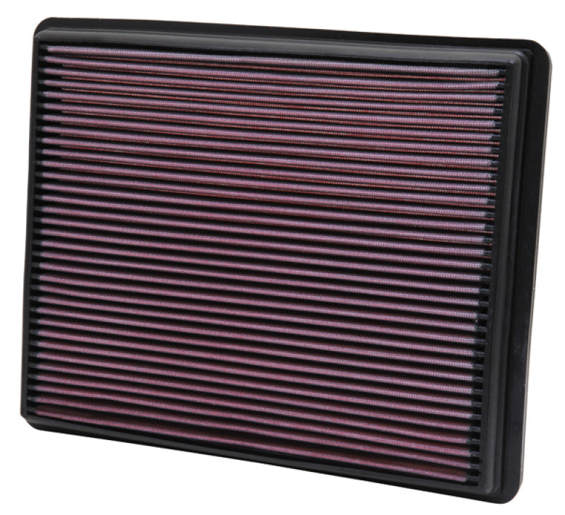 K&N Engineering 33-2129 High-Flow Reusable Drop-In Air Filter for Chevrolet Avalanche, Suburban, Cadillac, Jeep, and GMC Pickup
